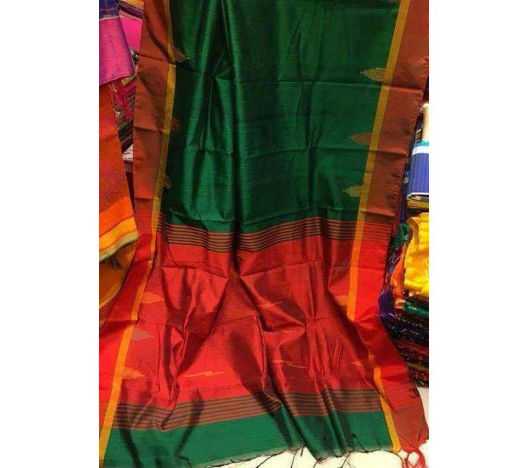 Green Half Silk sharee
