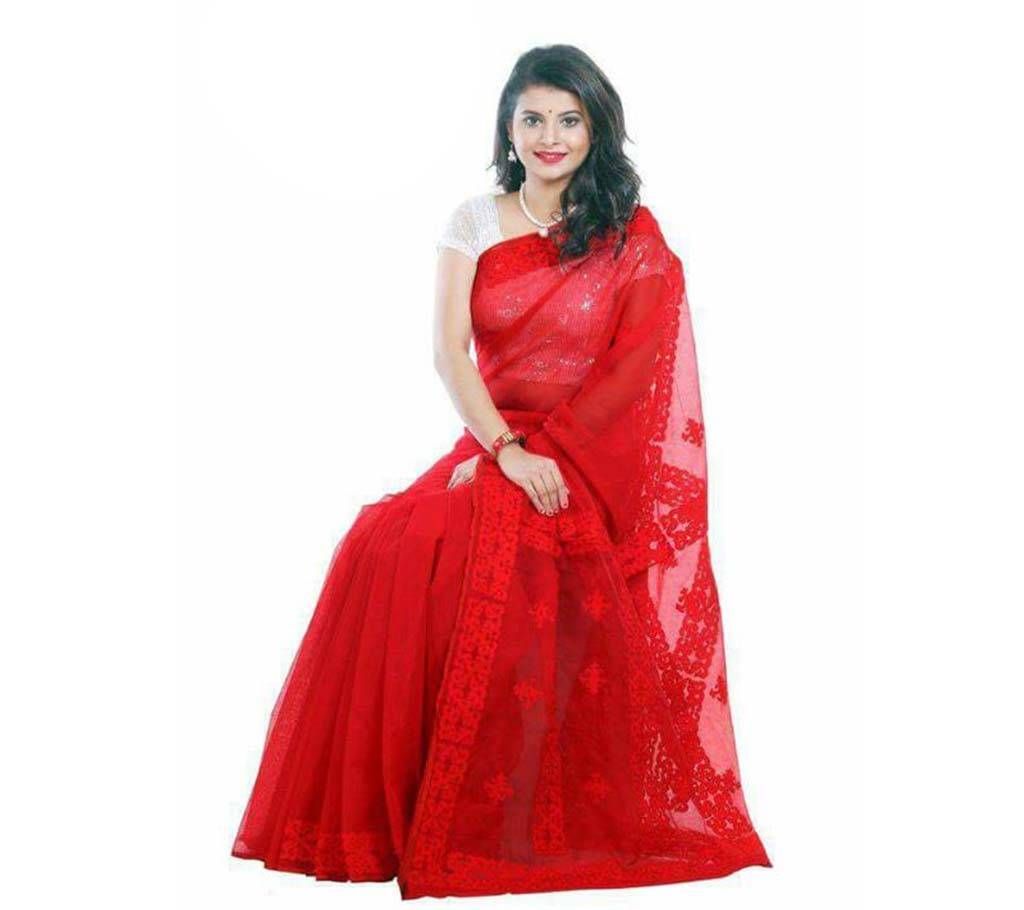 Boisakhi Soft Georgette Applique Sharee