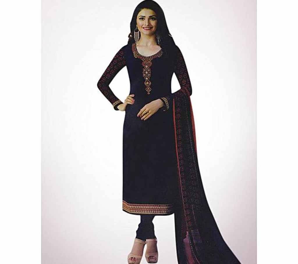Unstitched Black Cotton 3 piece - Copy
