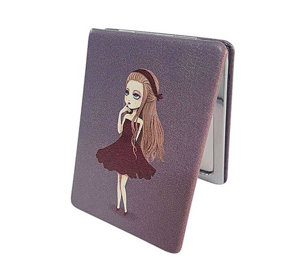 Girl in Black Pocket Mirror for Girls