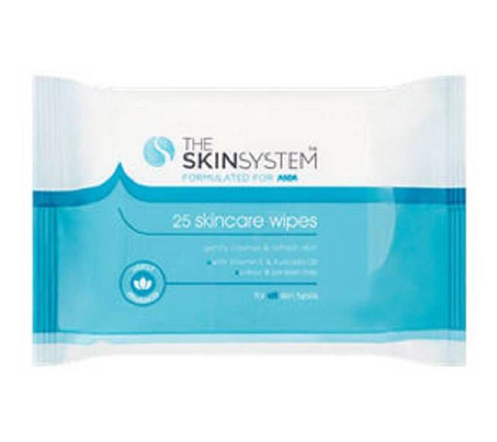 The Skin System Skincare Facial Cleansing Wipes UK 