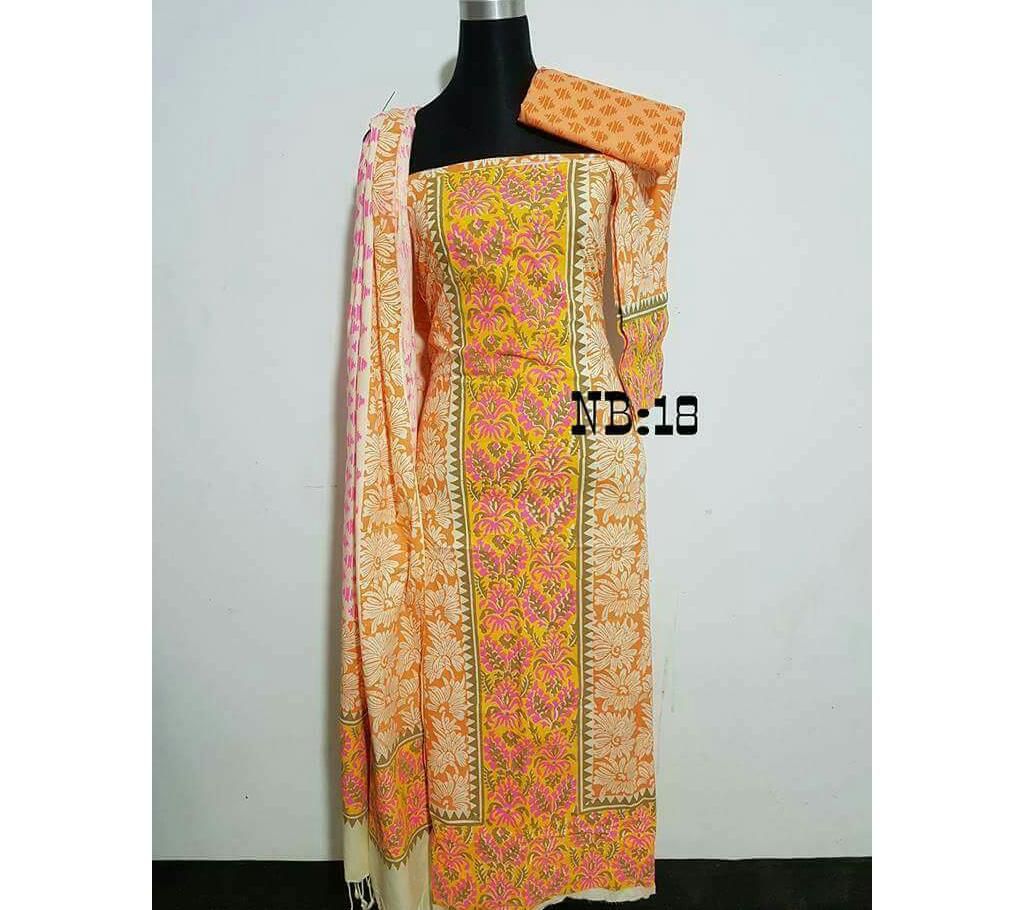 100% cotton unstitched salwar kameez