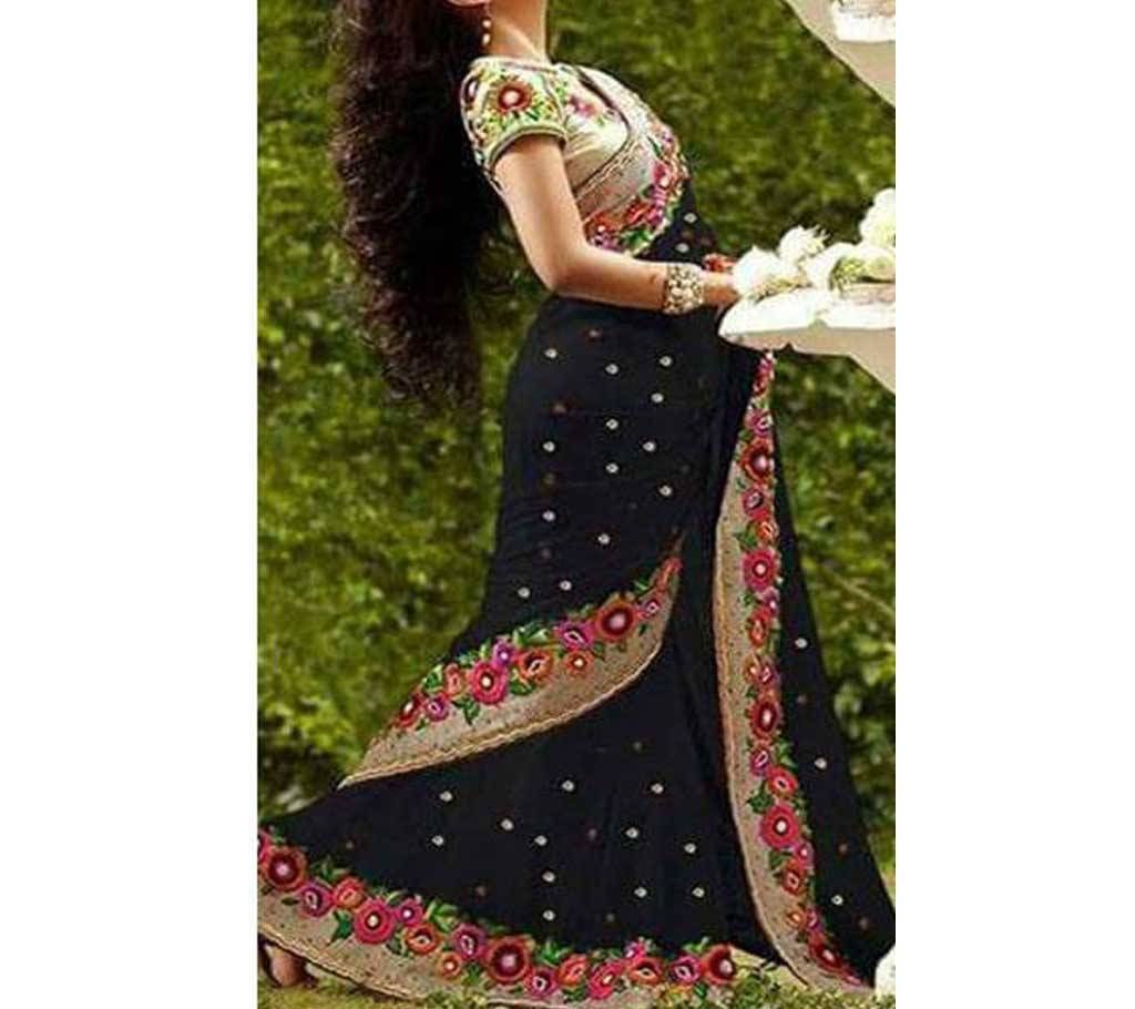 Indian Georgette Embroidery Sharee