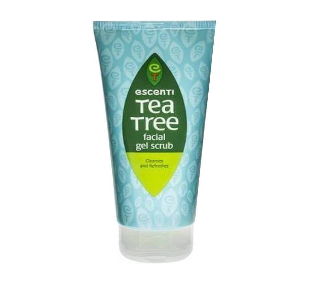 Escenti Tea Tree Facial Gel Scrub 100ml - UK 