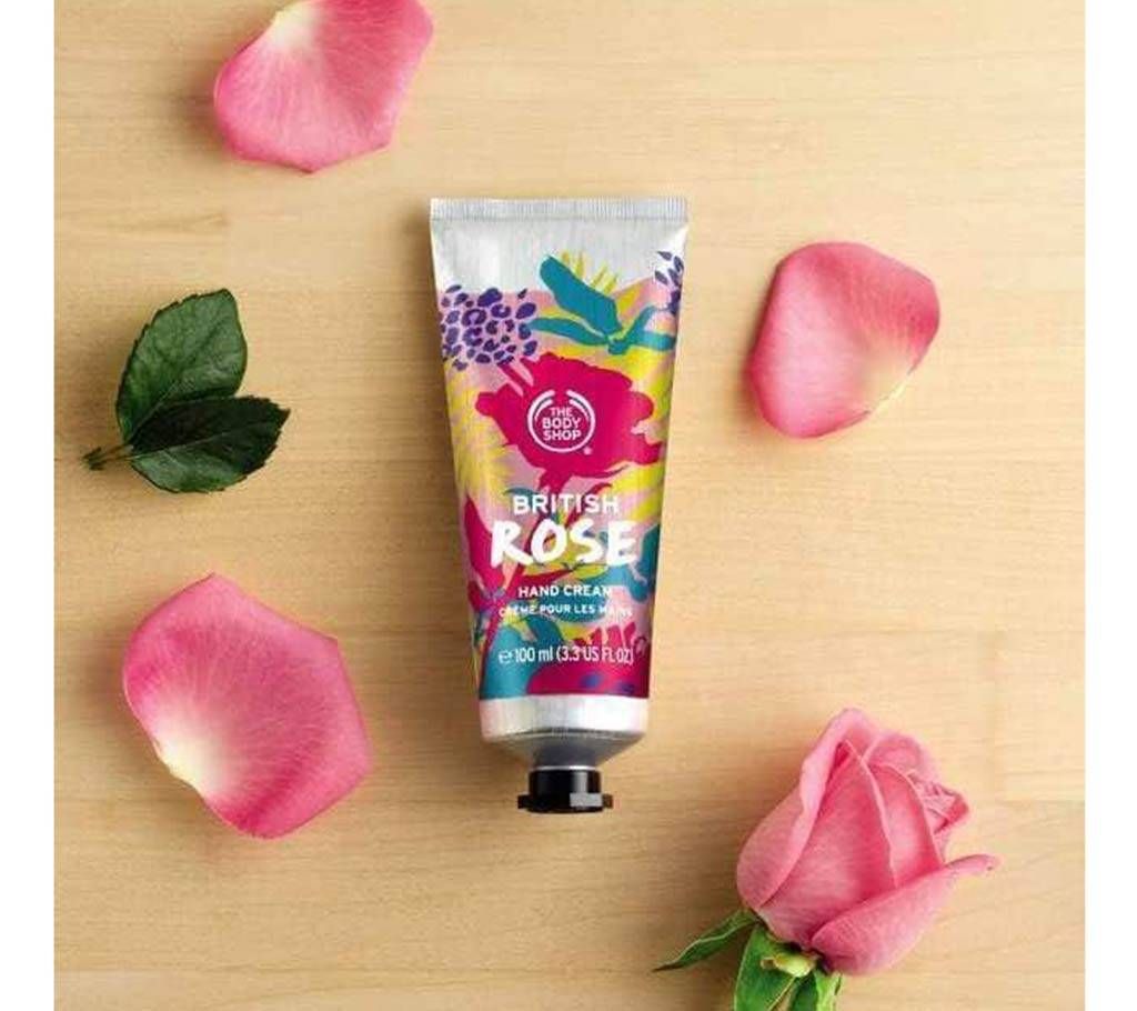 British Rose Petal-Soft Hand Cream  100ml - UK