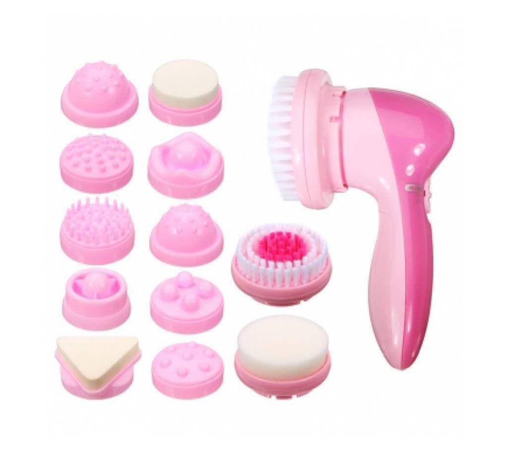12-in-1 Multifunctional Beauty Massager - Pink
