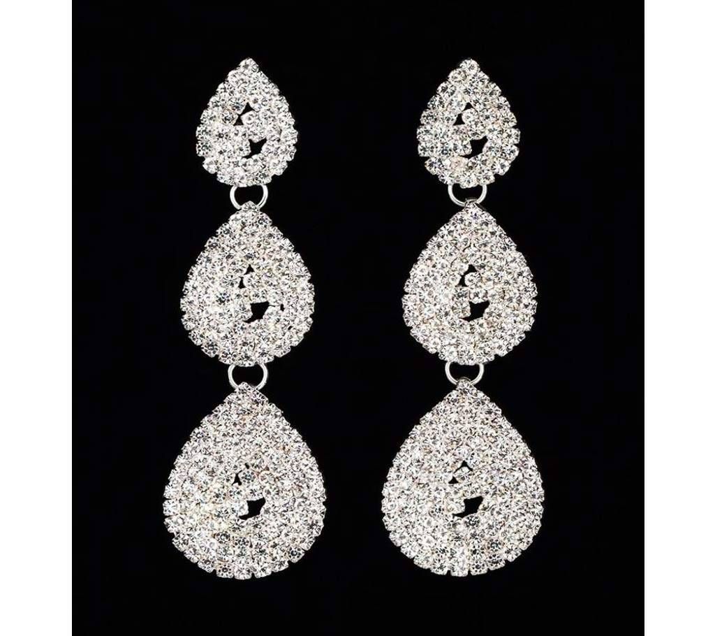 Crystal Long Dangle Earrings