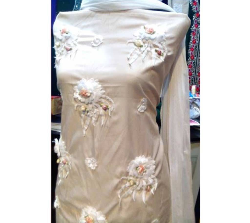 Unstitched Burmis Silk Three Piece 