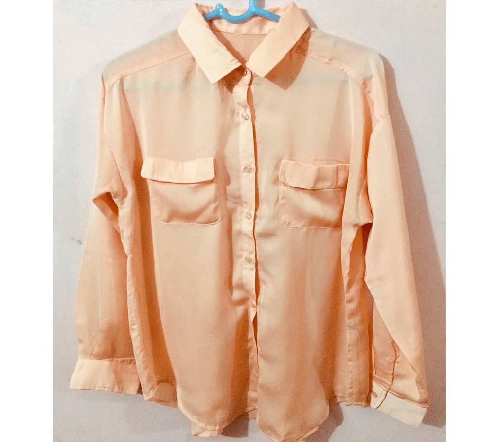 Ladies Stitched Shamu Silk shirt