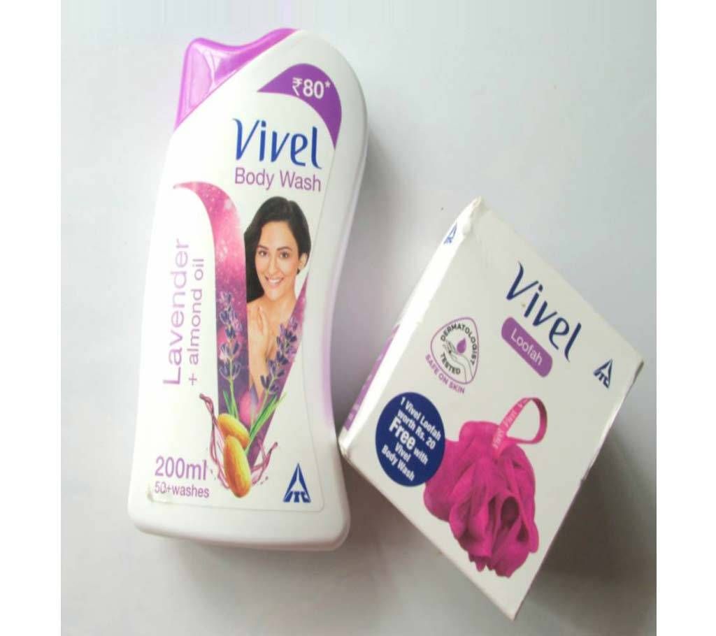 Vivel Lavender Almond Oil Body Wash-200ml India