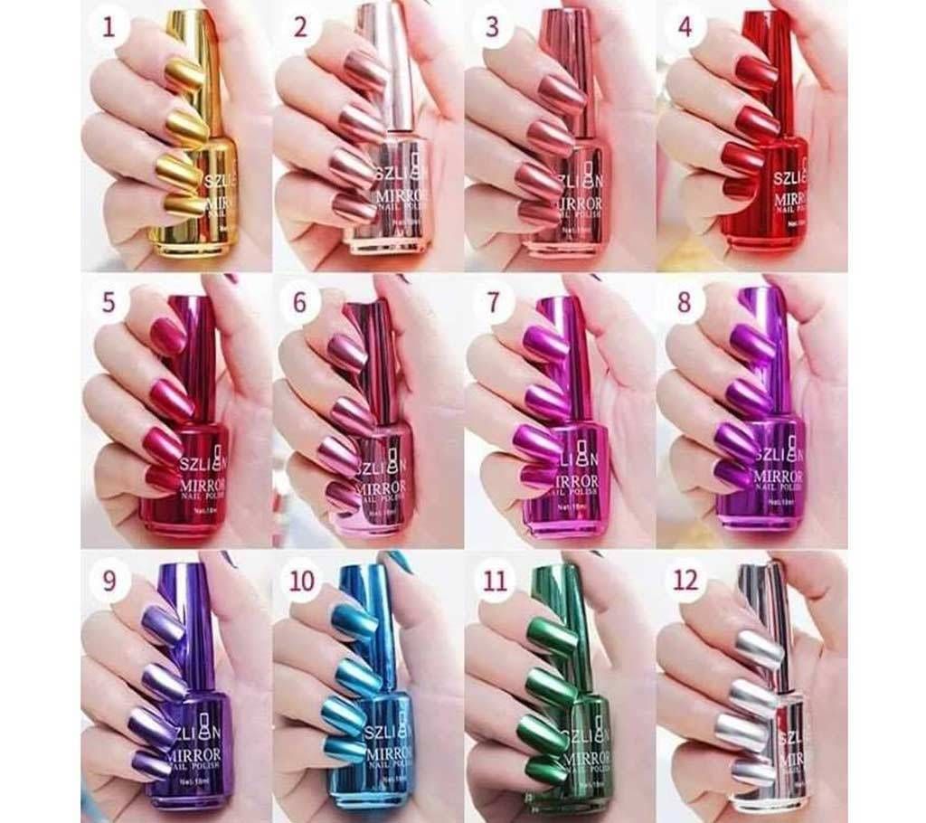 Technic Mirror Nail Polish (12 Pcs) - UK