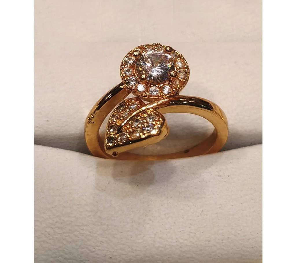 Gold plate finger ring