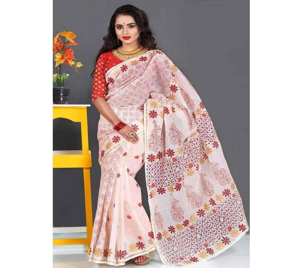 Dhanashiri Loom Cotton Sharee