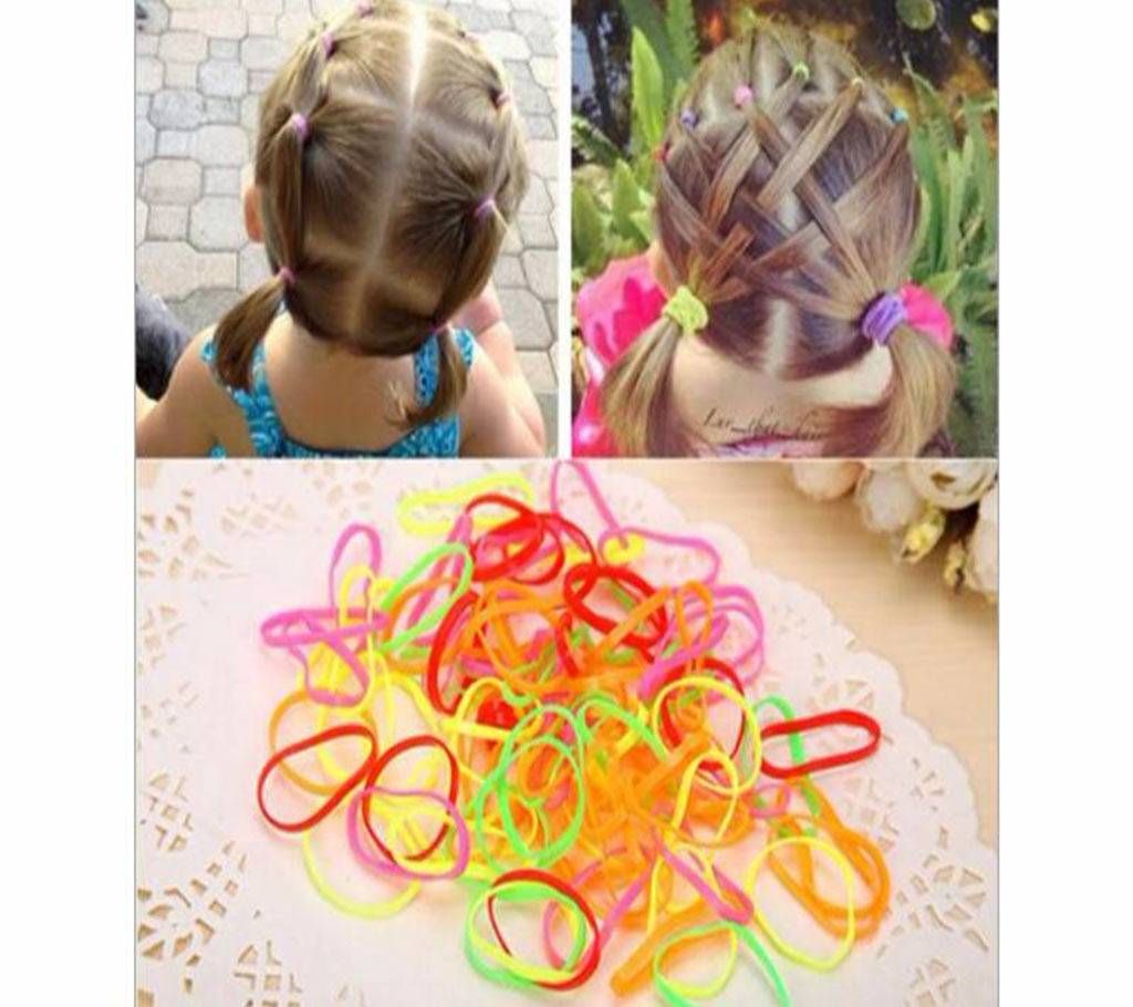 300pcs/pack Elastic Hair Bands Ties