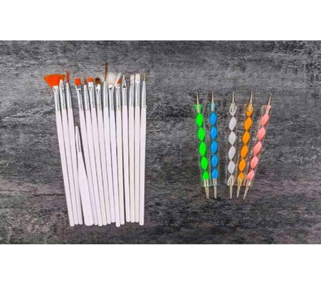20pcs Fashion Nail Brush Art Design Painting Dotting Styling Tools