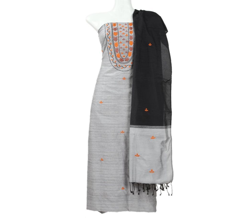 Unstitched Handloom Silk Three Pcs