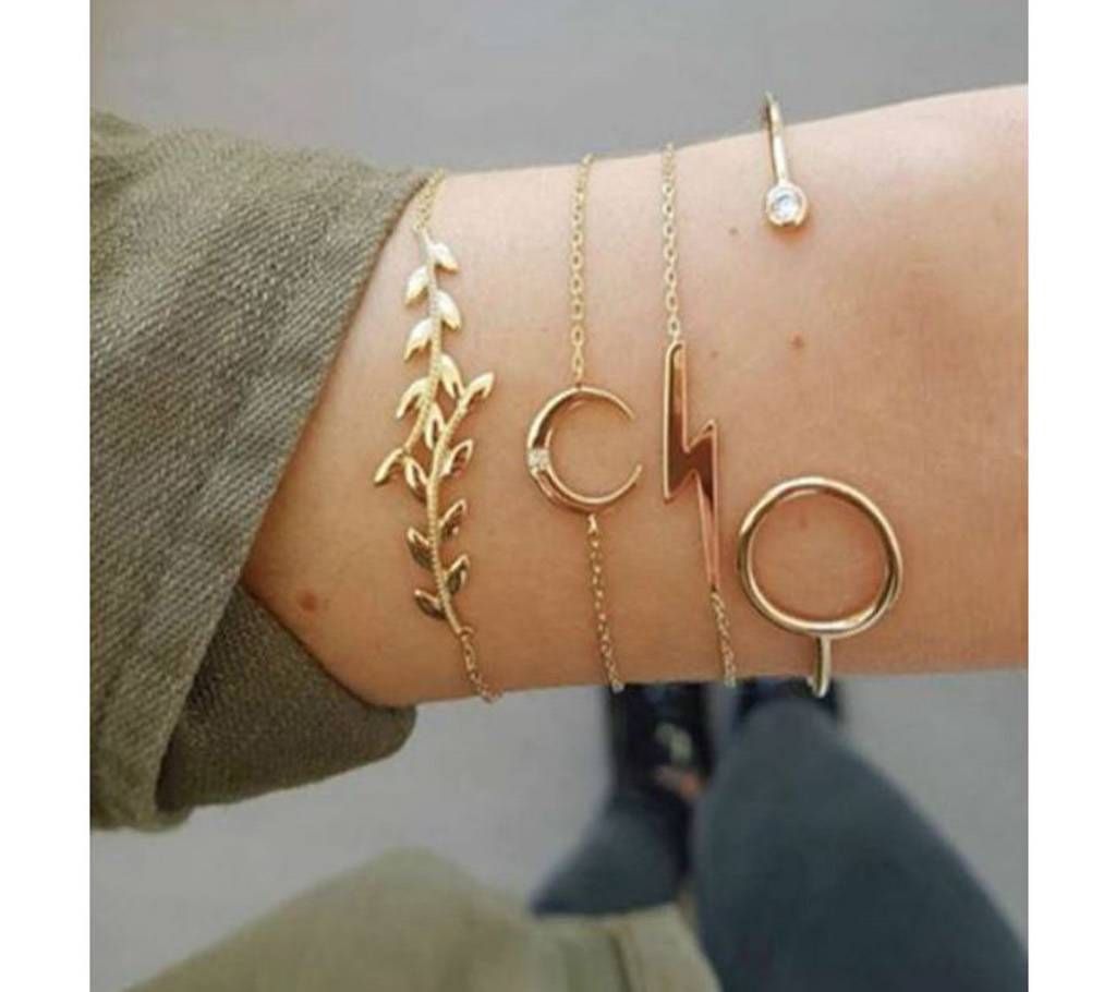 4 Pieces Bracelet Set For Women
