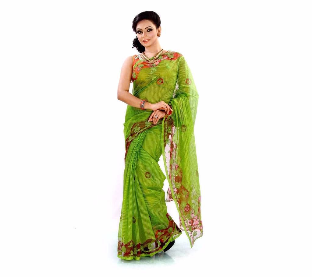 Aplic Silk Saree