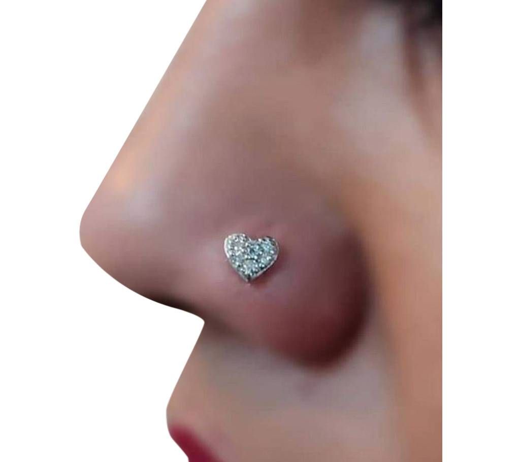 Love Shape Diamond Nosepin 