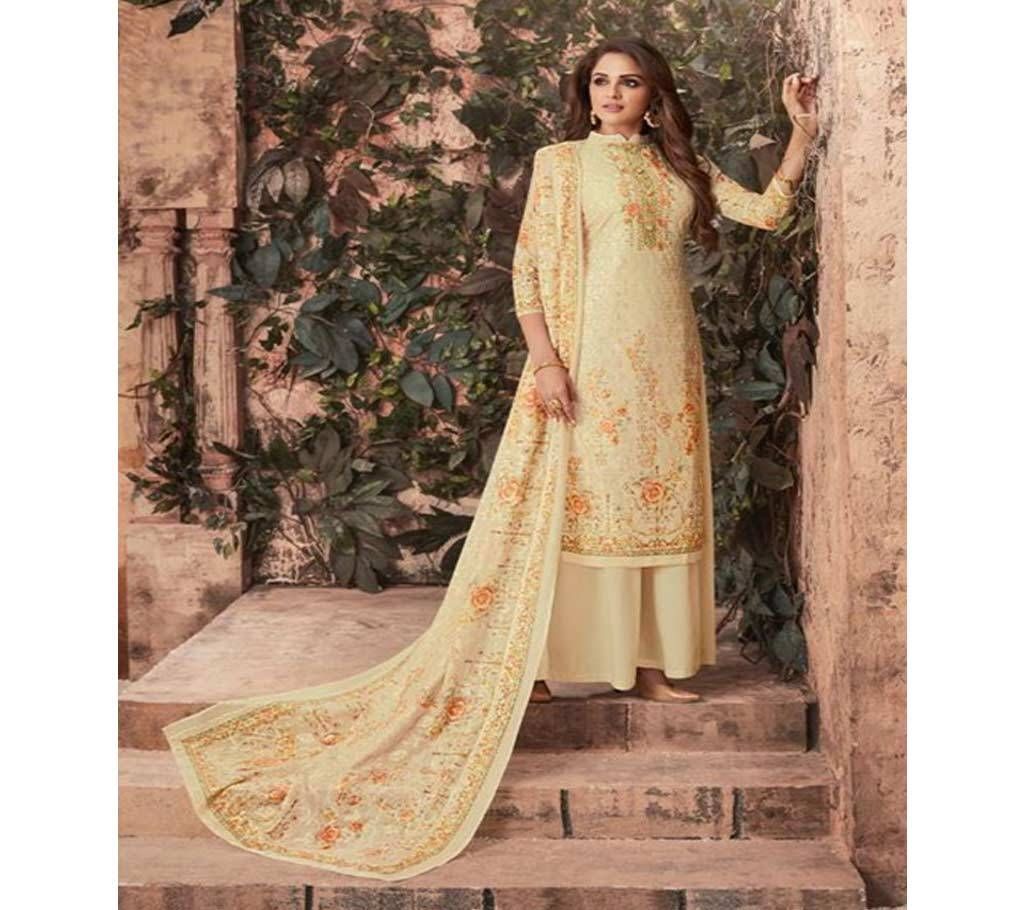 Unstitched Shalika Vol 46 - Cream - 1776 - SST