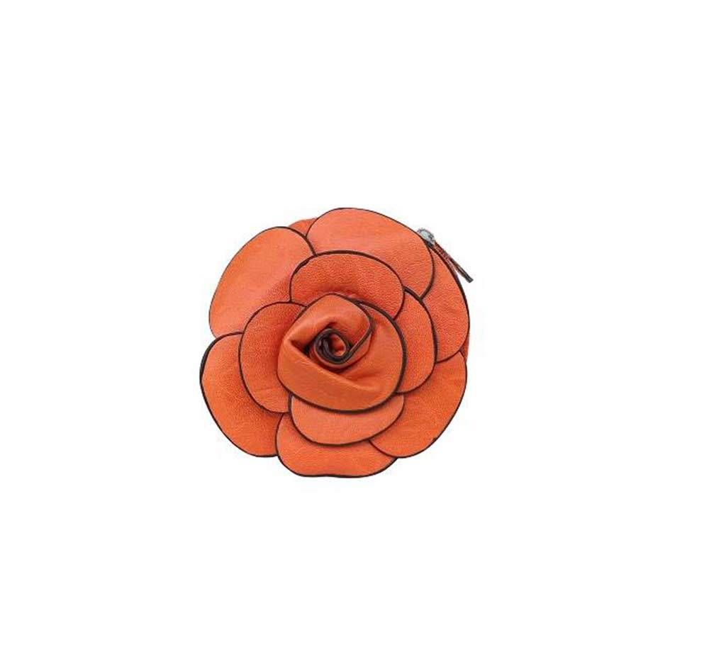 Rose shape ladies purse