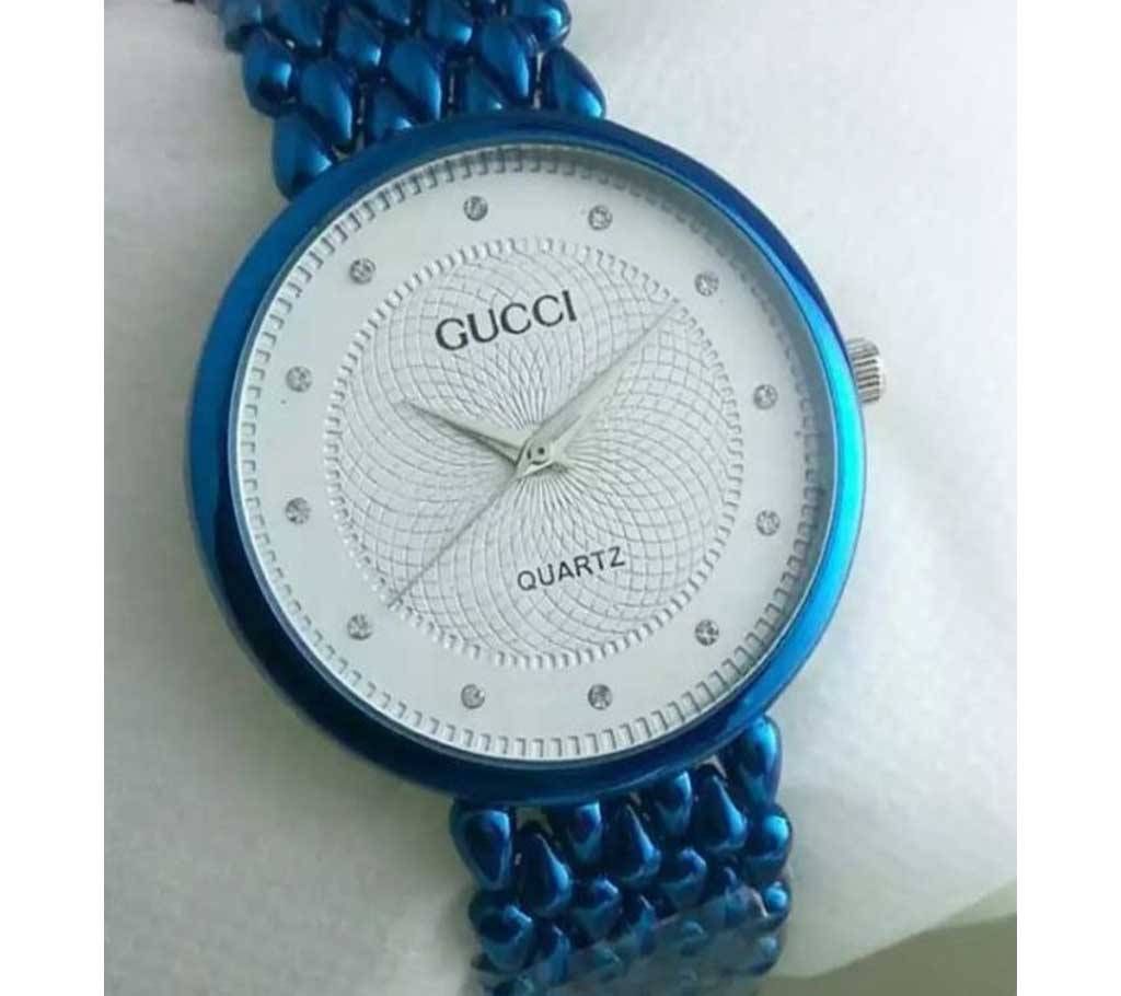  Gucci Blue Ladies Watch-Copy 