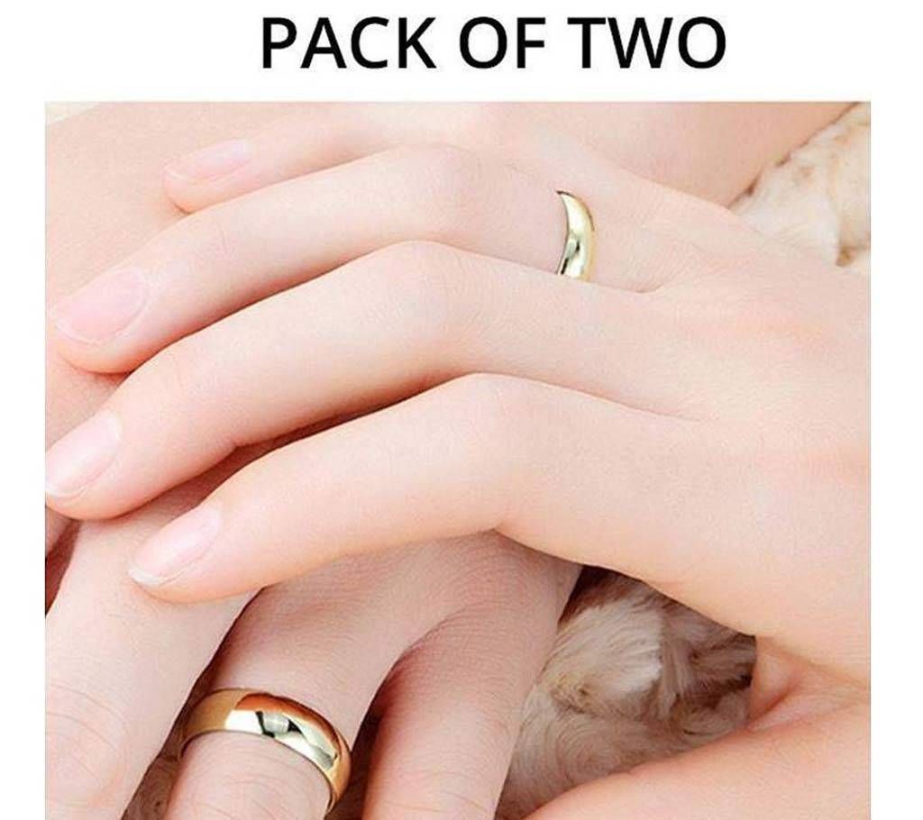 Gold Plated Couple Finger Rings 