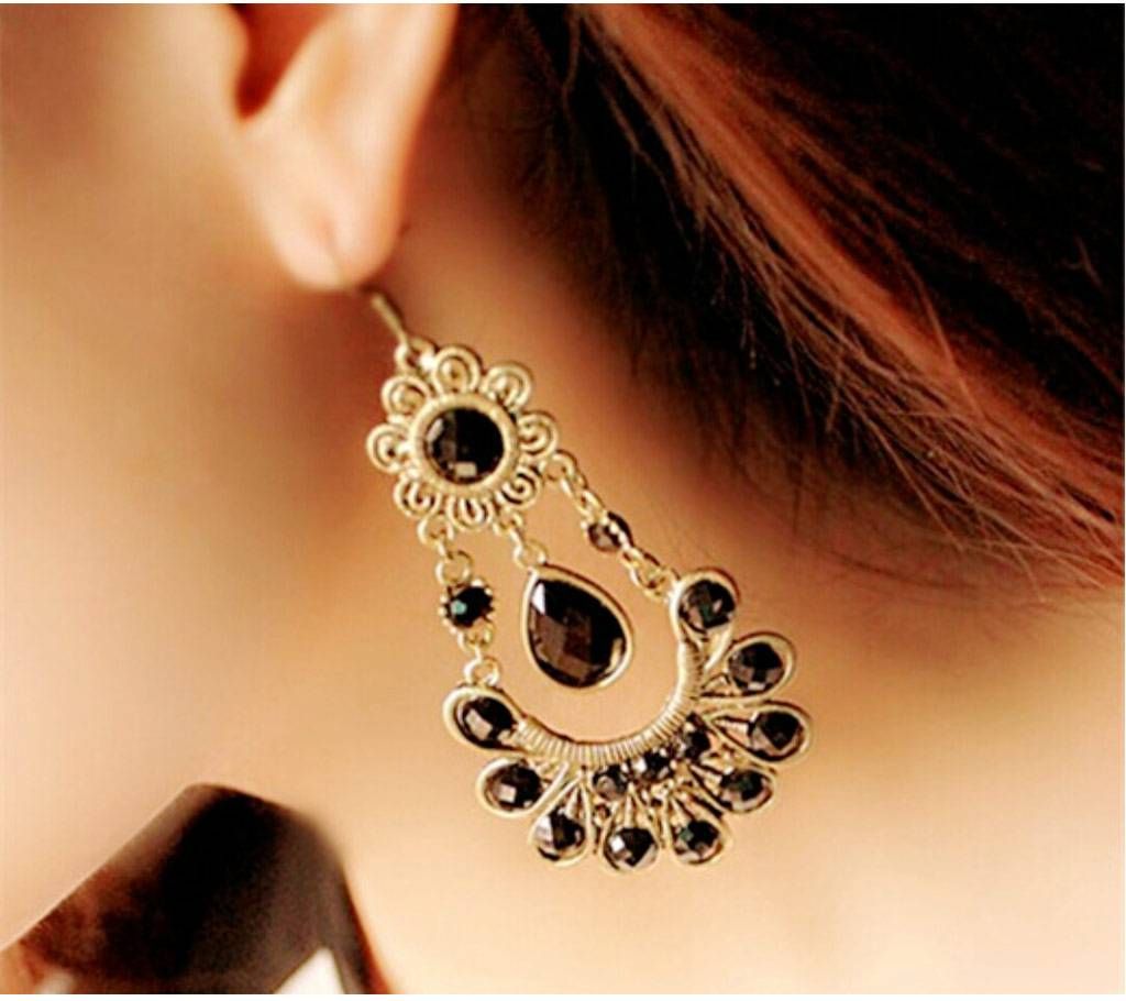Chia Fashion Sunflower Drop Earrings (by Pink Point - CHIA09)