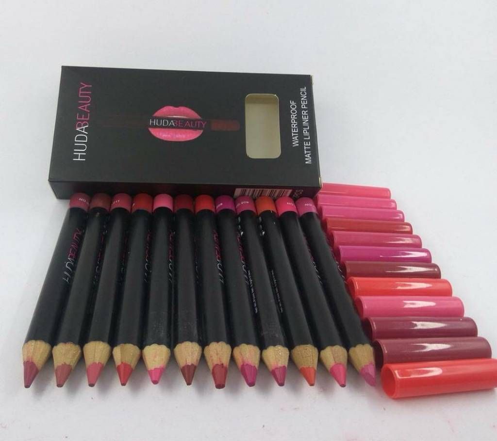 HUDA BEAUTY Pencil Lipstick - 12 Piece (China)