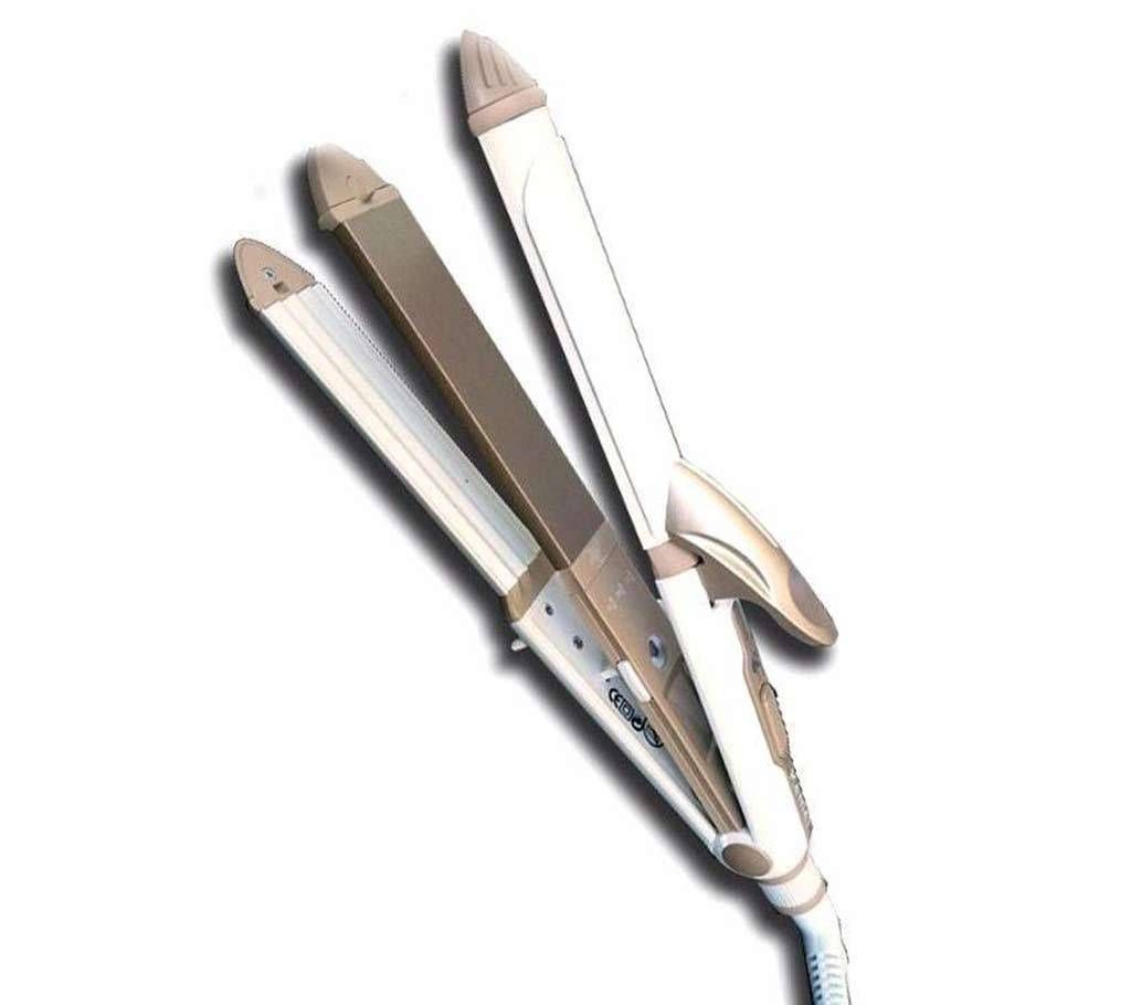Kemei KM-1213 Hair Iron Curler Straightener