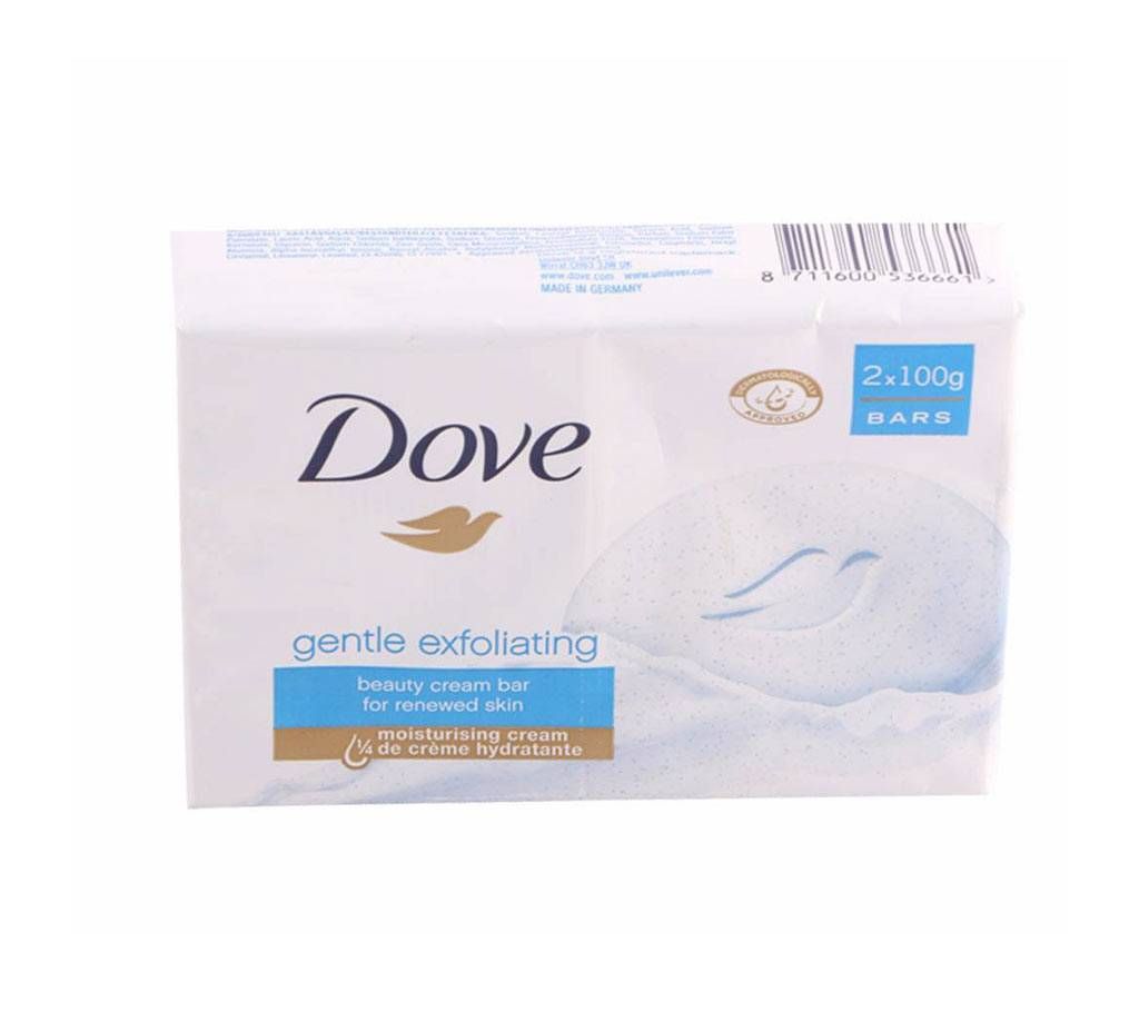 Dove Gentle Exfoliating Beauty Cream Bar Soap Germany 
