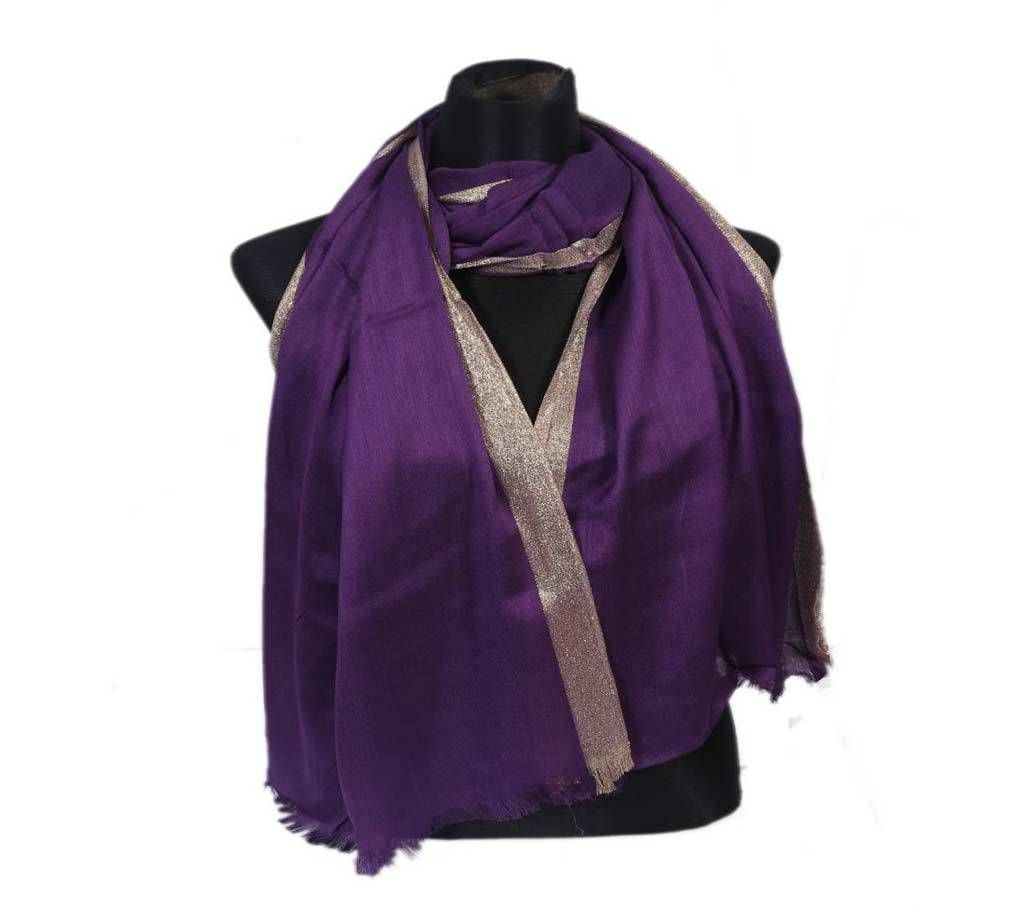 Royel Purple Pashmena Hijab for Women