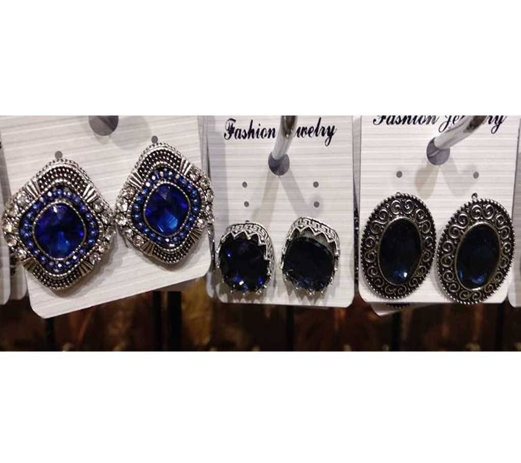 Stone Setting Alloy Earring For Ladies