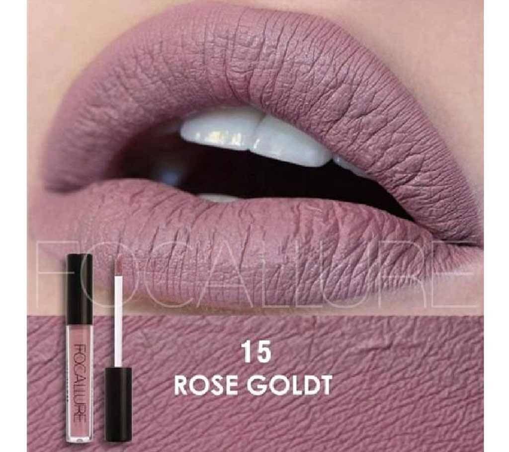 Focallure Matte Liquid Lipstick-Rose Gold(15)China 
