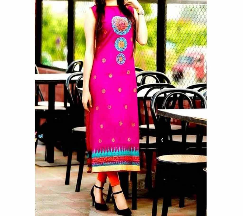 unstitched block printed cotton replica salwar kameez seblock-606