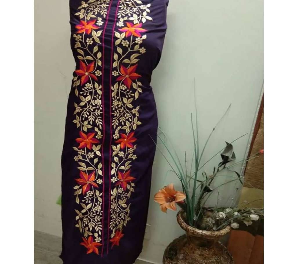 Unstitched Embroidery Single Kameez for Women 