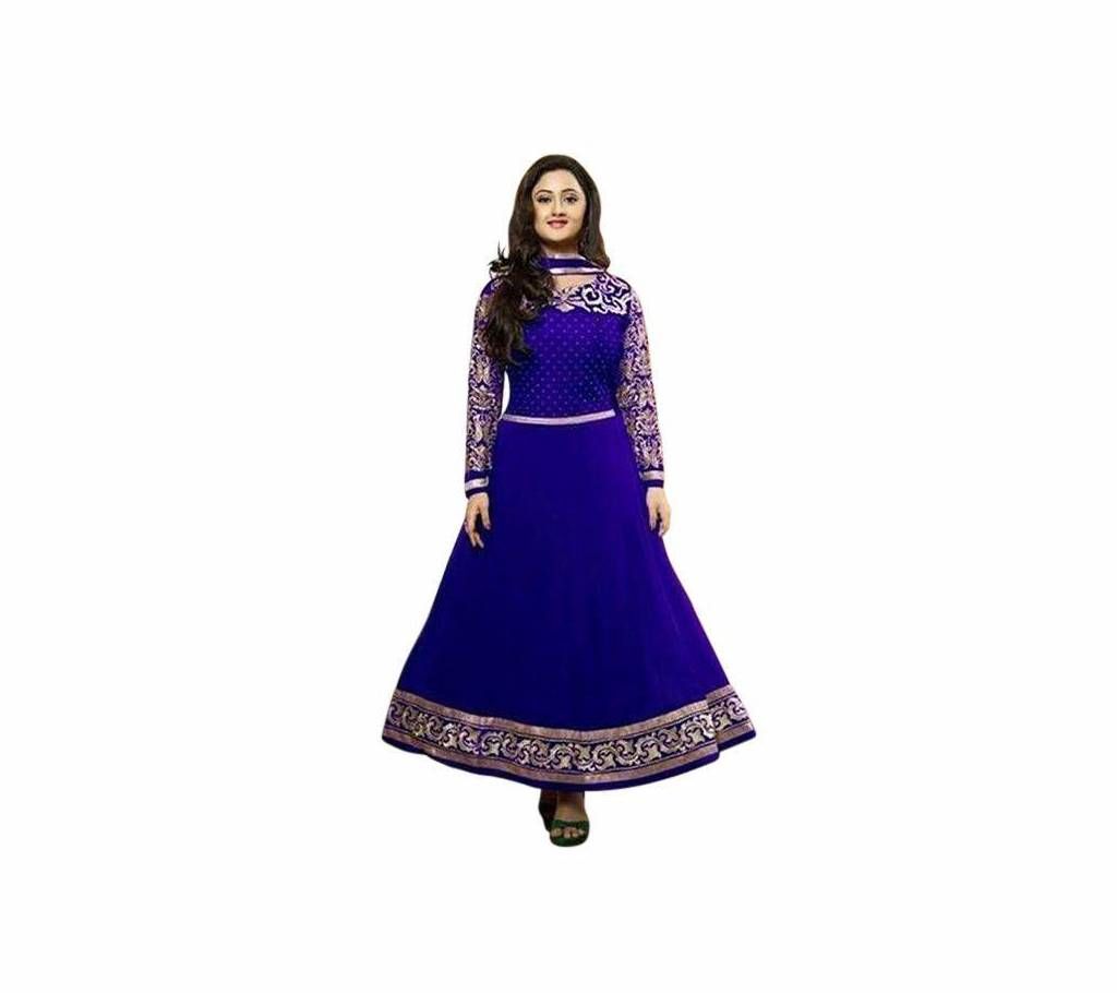Blue Cotton Unstitched Cotton Block Printed Shalwar Kameez (Copy)
