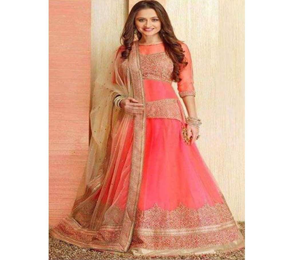 Gorgeous Embroidery Georgette Indian Lehenga - Copy