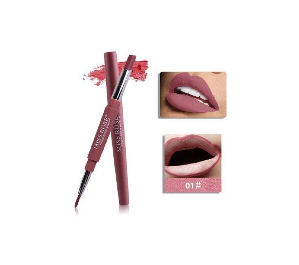 Miss Rose Double head 2-in-1 Lipstick Pen Lip Liner