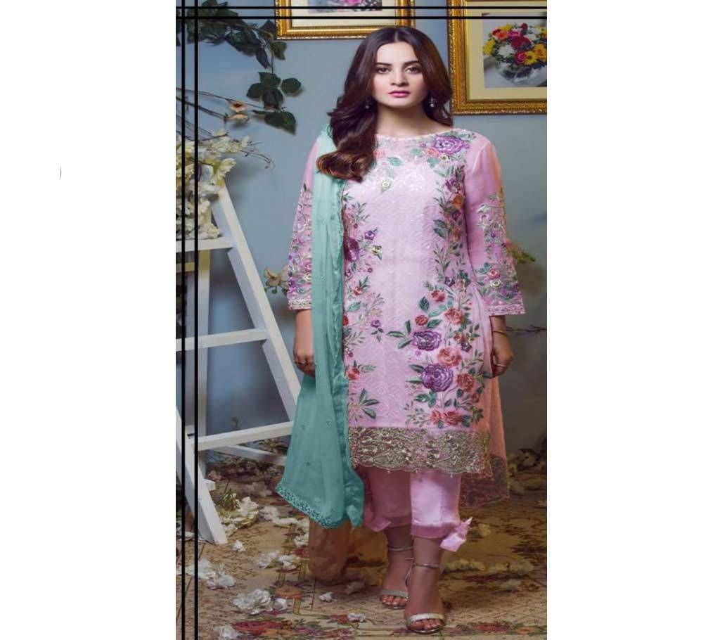 Unstitched Three Piece TAJ008 Blush Pink 3pc-KLC1971-5U6U 6020 1A00