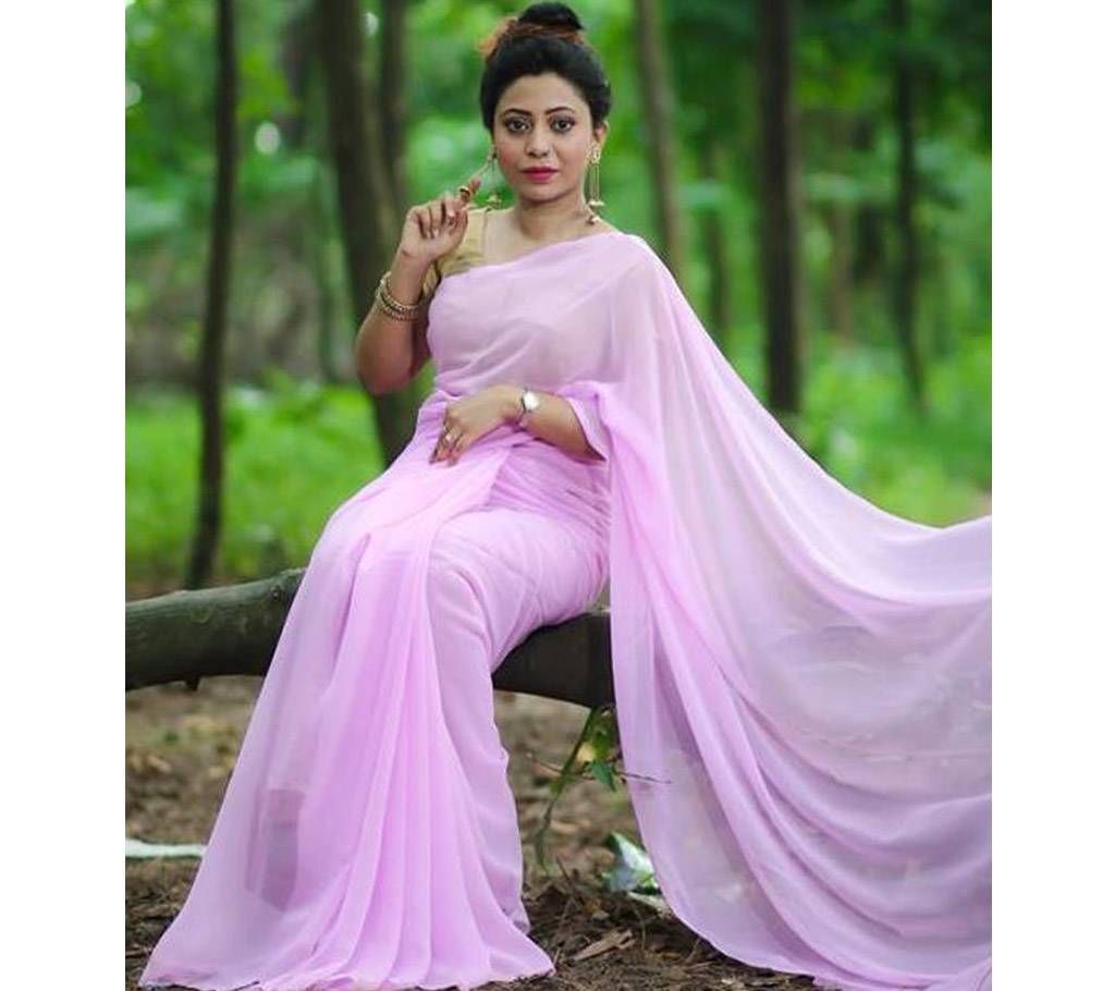 indian wetless jorjet saree