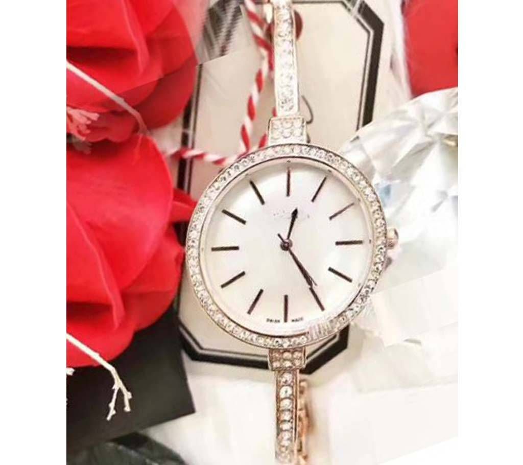 CK White & Rose Gold Watch with Bracelet