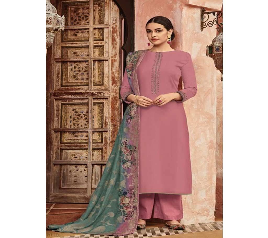 Varsha Pehnawa - 13 Unstitched Moslin Suit