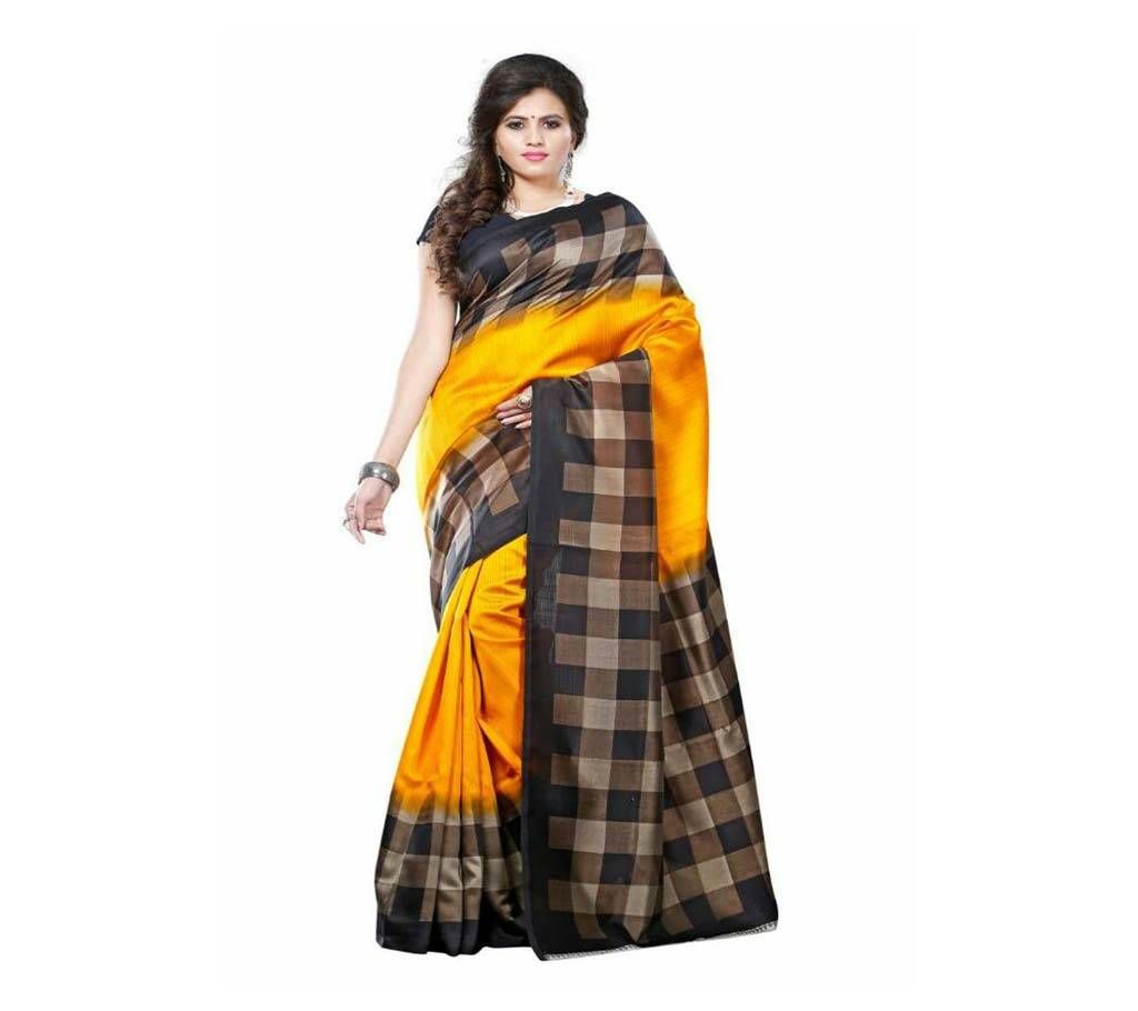 Mayshury silk Sharee with Golden Brown paar one 1393