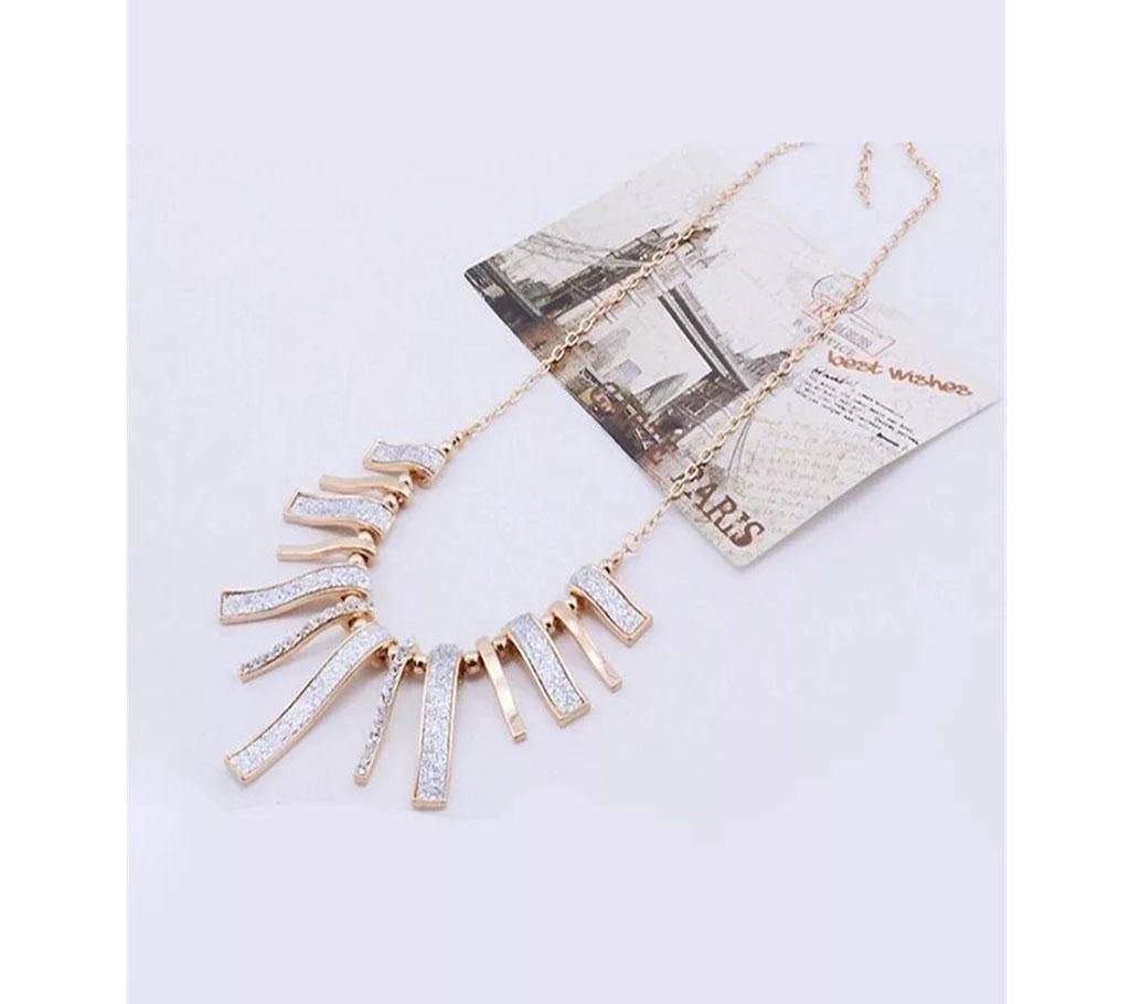 Necklaces Luxury Crystal Statement Pendant Necklace For Women Gold-color Torques