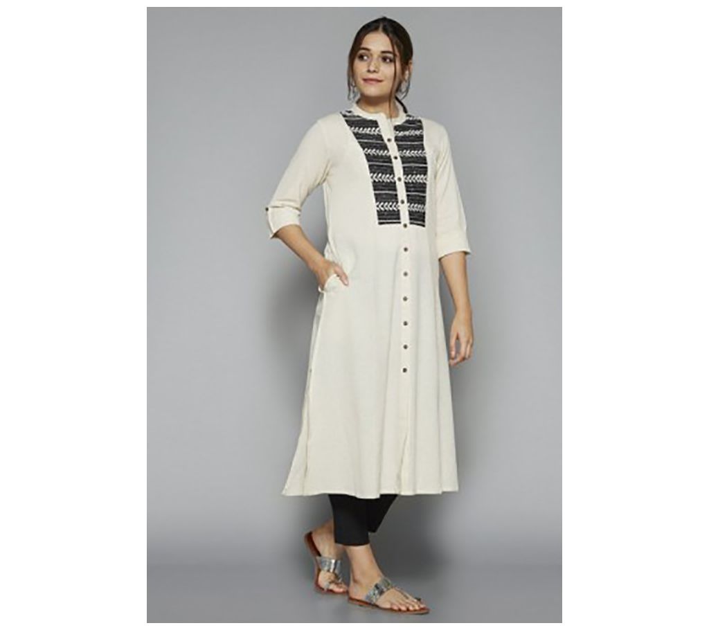 Unstitched Block Print Cotton Salwar Kameez