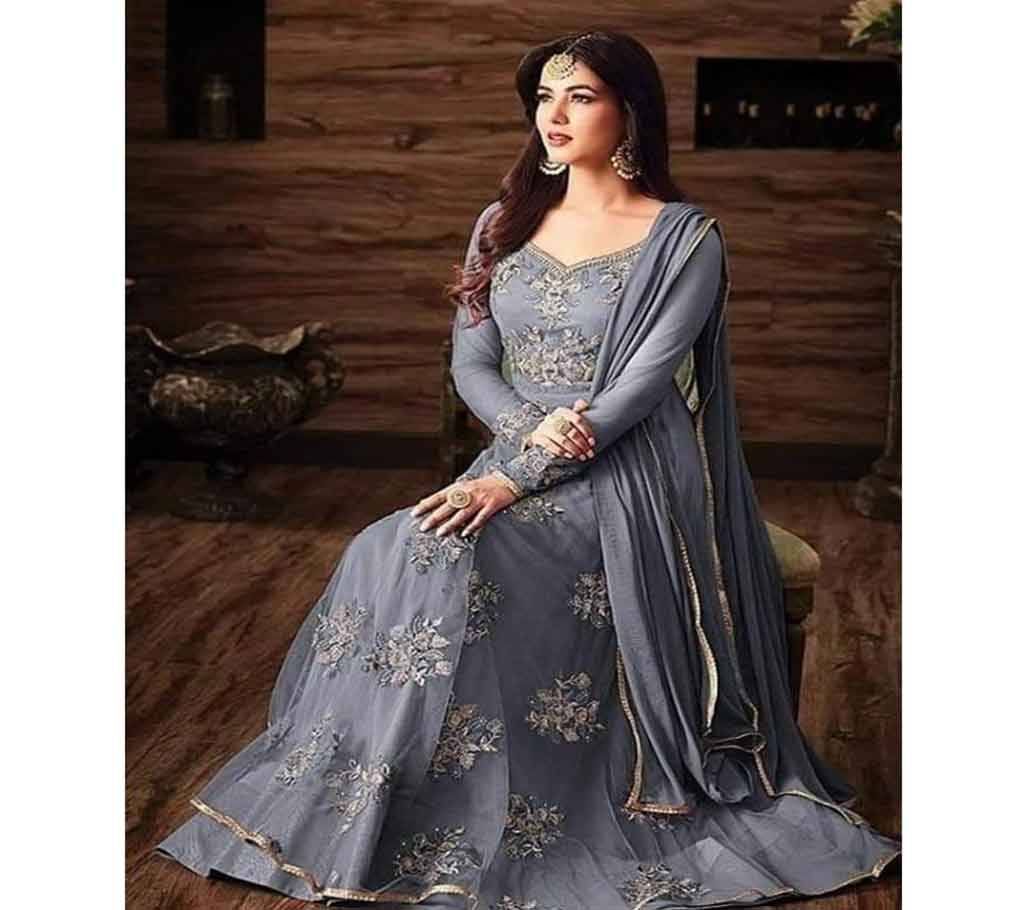 kamiz wetless jorjet embroidery 4 pic