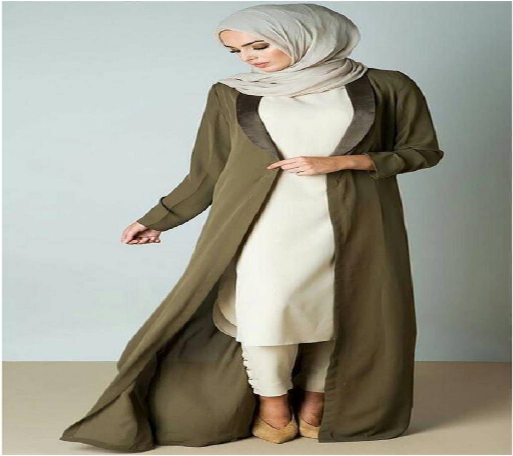 Olive & Cream Georgette Borka For Women