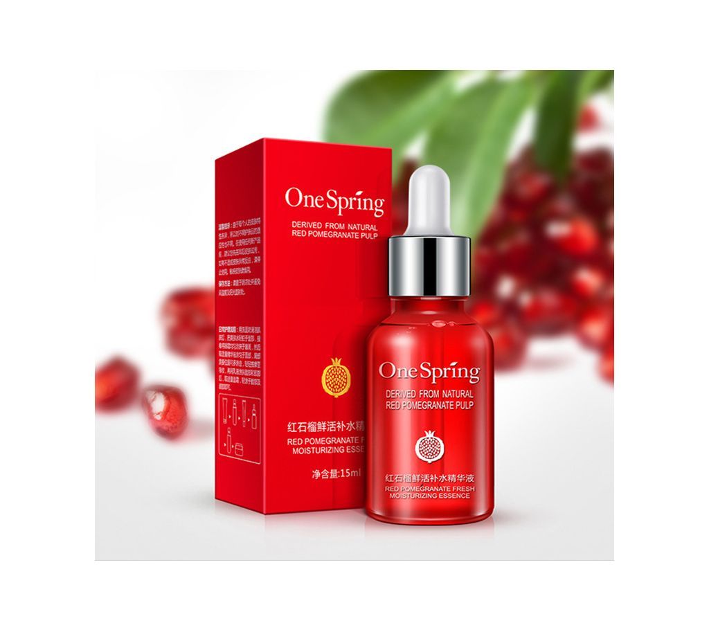 ne Spring Red Pomegranate Nourishing Moisturizing Essence Serum - 15ml