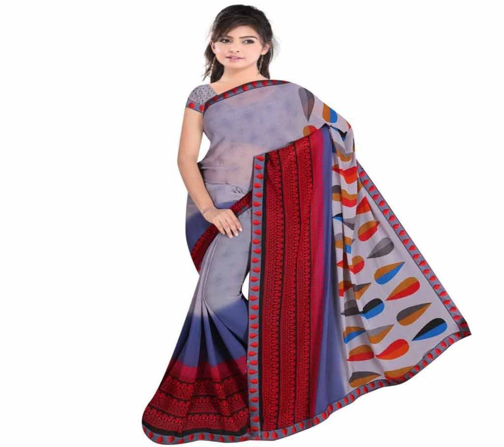 Indian Multi Color Silk Printed saree For women (Copy)